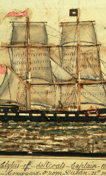 The Clytus. Betsy's ship in a painting by Captain William Robertson of Saltcoats in 1911.