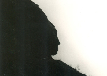 Queen Victoria's profile on the cliffs at Red Craigs.