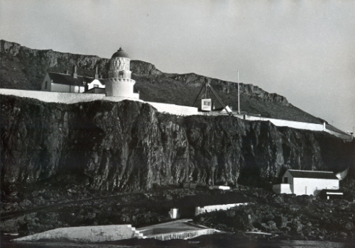 Little Cumbrae Lighthouse on the west coast of the island.